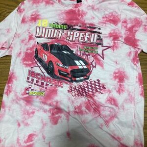 Racing Car Graphic T-Shirt - Pink